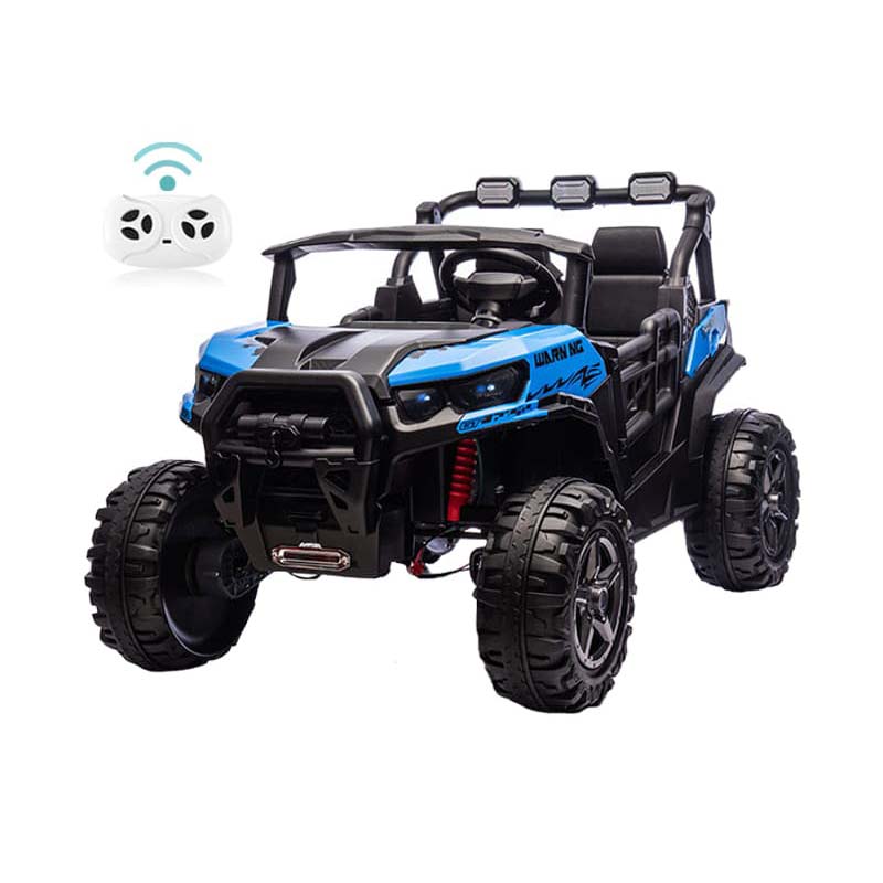UTV eléctrico para niños de 12 V y 2 plazas con música Bluetooth y control remoto para padres