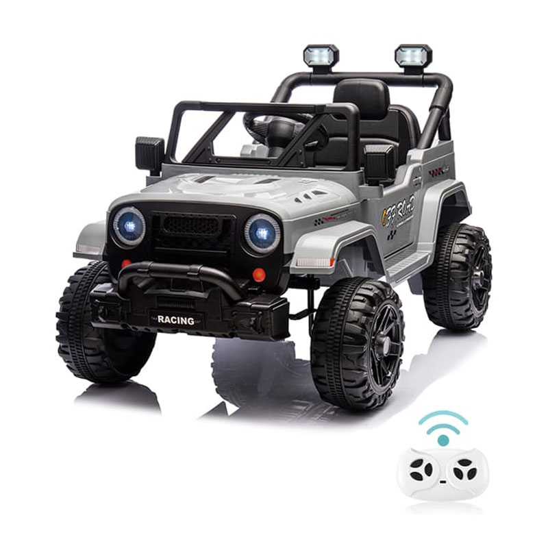 Jeep correpasillos para niños de 12 V, biplaza, con Bluetooth y música