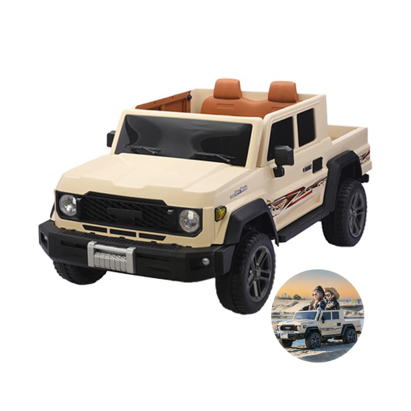 Coche correpasillos para niños 12V 4WD con plataforma de carga trasera