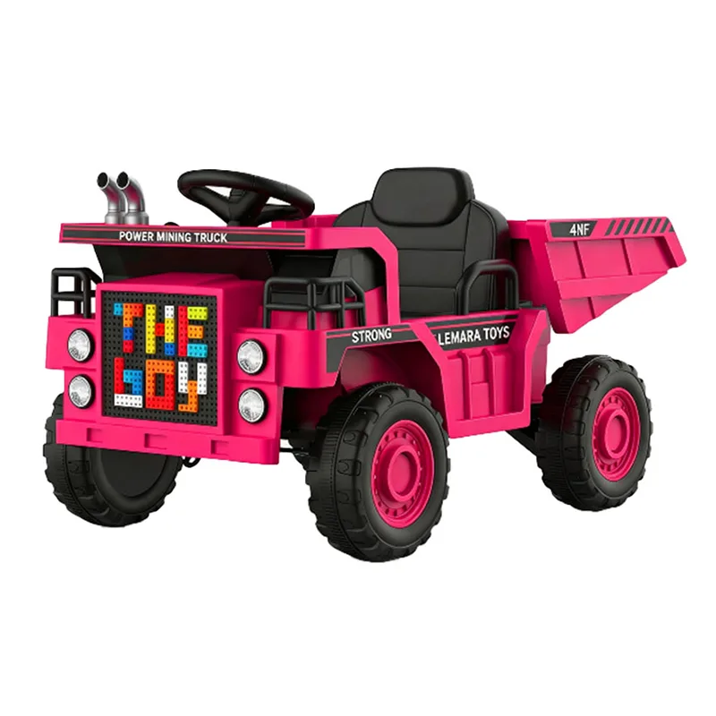 Coche eléctrico RC para niños de 12V, camión excavadora, coche para montar