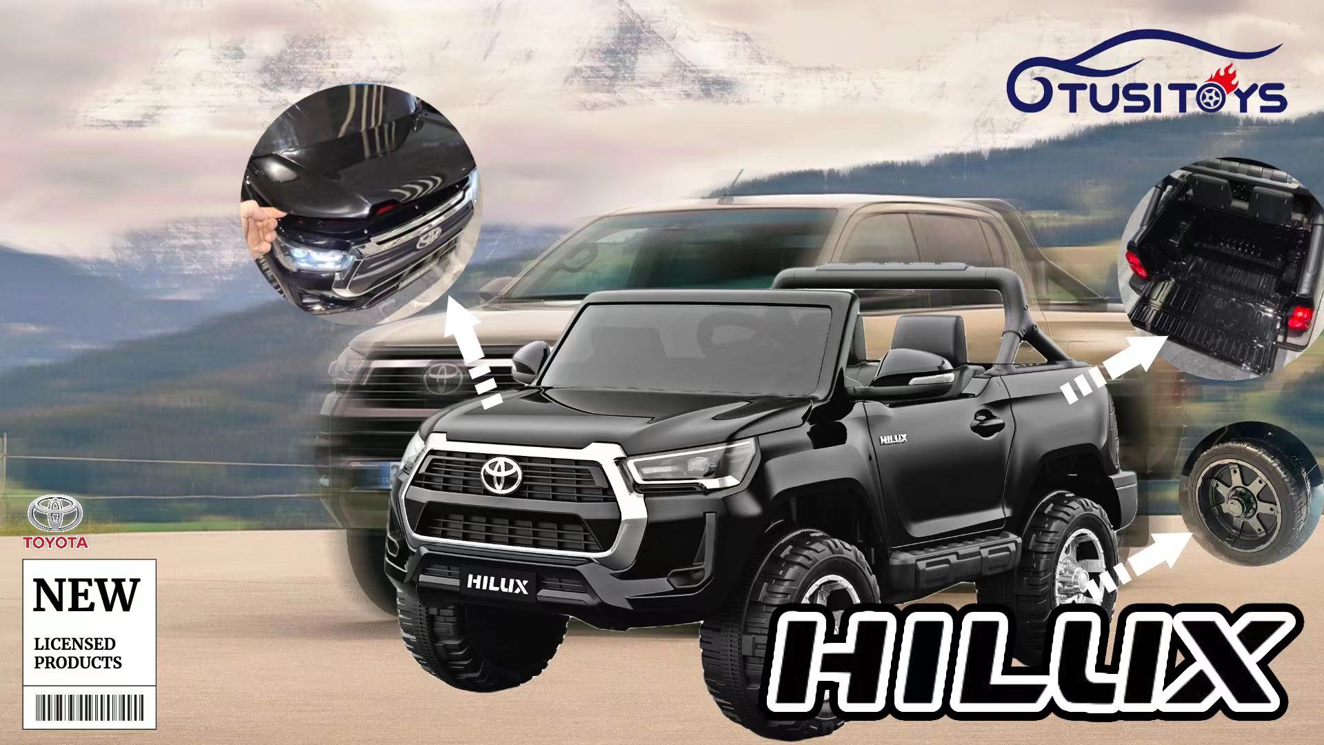 Mire, ¿qué obtendrá solo de este vehículo Toyota Hilux con licencia?