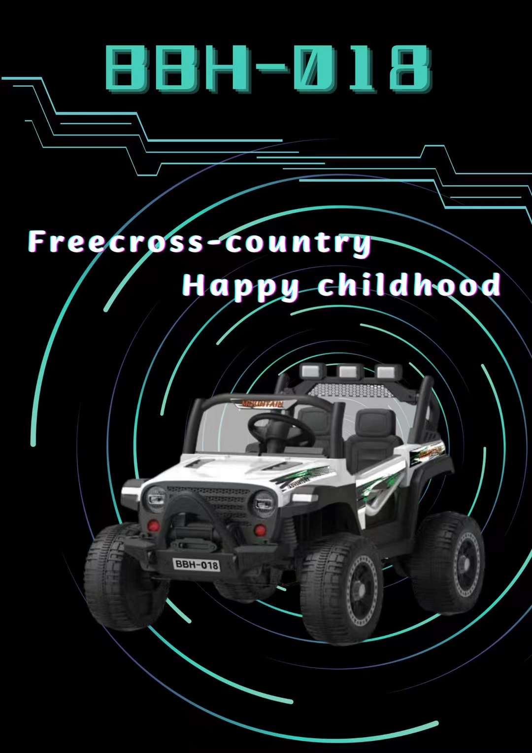 Coche Jeep nuevo con precio competitivo, color de camuflaje disponible.