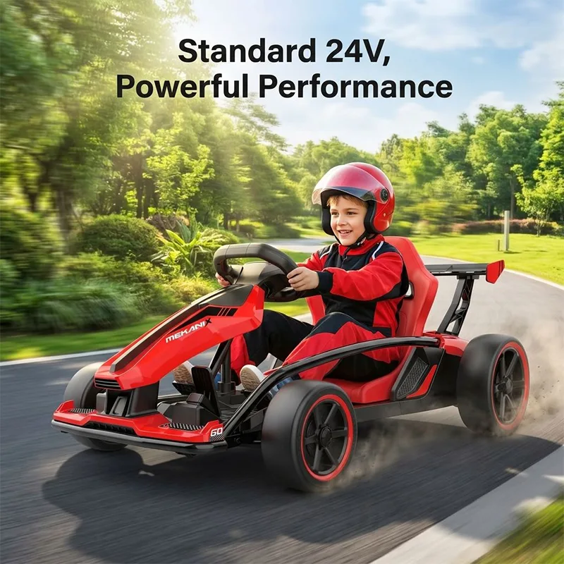 Paseo en kart eléctrico de deriva potente de 24v en automóvil