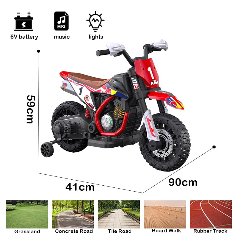 Moto eléctrica de 6 V para niños