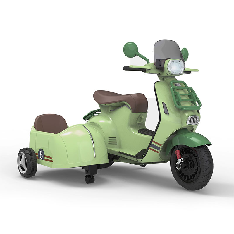 Motocicleta triciclo eléctrica de doble tracción para niños de 12 V