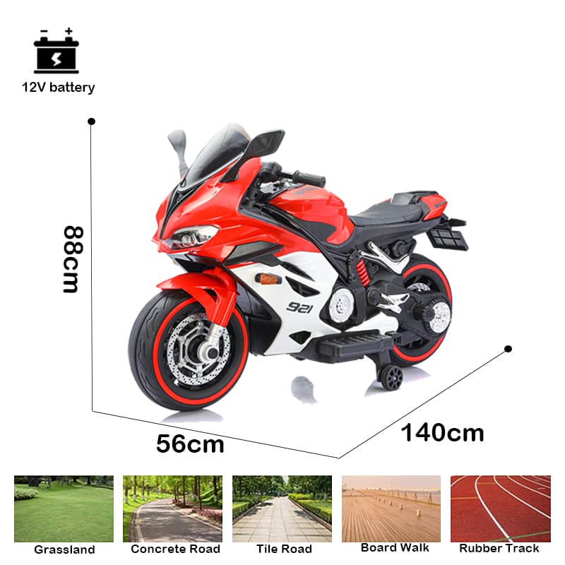 Moto Infantil con Luces LED en la Carrocería