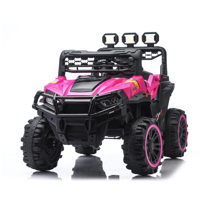 Coche eléctrico con luz LED MP3 para niños, juguetes