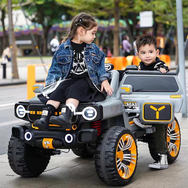 12V 4WD Kids Electric Ride on car with four wheels suspension