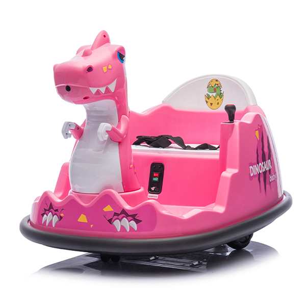 Coche de choque eléctrico de dinosaurio para niños