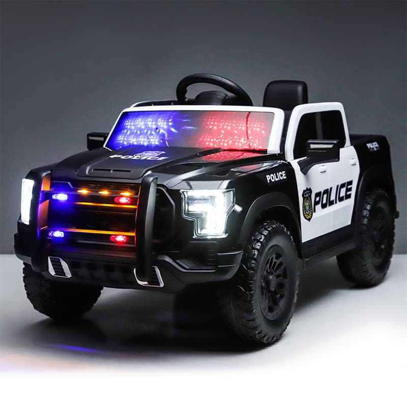 Coche de policía para niños de 2 a 7 años